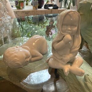Royal Copenhagen Porcelain Baby Figurine Set - Home Accents